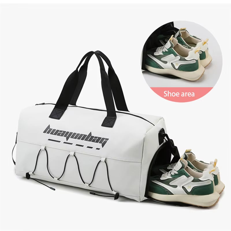 Women'S Gym Sports Bags Portable Tote Fitness Travel Luggage Weekend Yoga Shoe Pocket Female Shoulder Handbag Outdoor Bag Man
